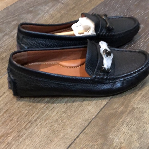 Coach Women's Arlene Black Leather Driving Loafers 5 B - Picture 8 of 8